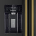 Forno Espresso Salerno 36-inch 20 cu.ft Side-by-Side Refrigerator with Water Dispenser in Black with Antique Brass Handle (FFRBI1844-36BLK) FORNO