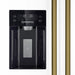 Forno Espresso Salerno 36-inch 20 cu.ft Side-by-Side Refrigerator with Water Dispenser in White with Antique Brass Handle (FFRBI1844-36WHT) FORNO