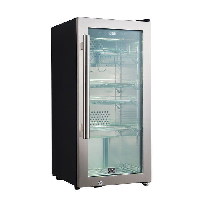 Forno Asciutto 16-Inch 2.65 Cu. Ft. Dry Aging Cabinet in Stainless Steel 304 (FFSDA6857-16) Kitchen Appliance - Side View