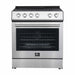 Forno Leonardo Espresso 30-Inch Electric Range with 5.0 cu. Ft. Electric Oven in Stainless Steel (FFSEL6012-30) FORNO