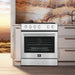 Forno Leonardo Espresso 30-Inch Electric Range with 5.0 cu. Ft. Electric Oven in Stainless Steel (FFSEL6012-30) FORNO