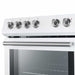 Forno Leonardo Espresso 30-Inch Electric Range with 5.0 cu. Ft. Electric Oven in White in Brass Trim (FFSEL6012-30WHT) FORNO