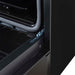 Forno Leonardo Espresso 30-Inch Black Gas Range - Hinge Detail