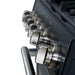 Forno Leonardo Espresso 30-Inch Black Gas Range - Knobs Close-Up SS