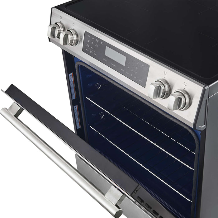 Forno Donatello 30-Inch Stainless Steel Induction Range - Door Ajar