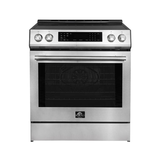 Forno Donatello 30-Inch Stainless Steel Induction Range - Front View