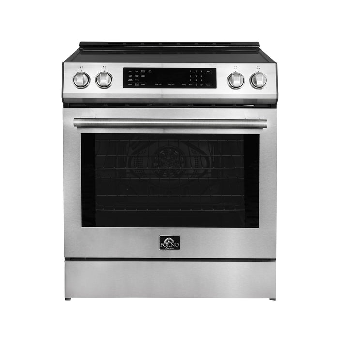 Forno Donatello 30-Inch Stainless Steel Induction Range - Front View