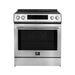 Forno Donatello 30-Inch Stainless Steel Induction Range - Front View