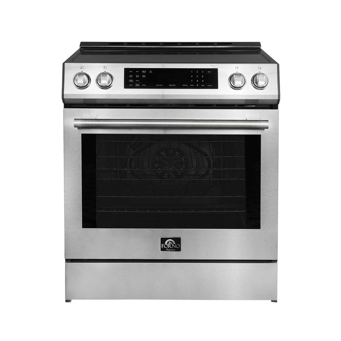 Forno Donatello 30-Inch Stainless Steel Induction Range - Front Detail