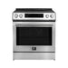 Forno Donatello 30-Inch Stainless Steel Induction Range - Front Detail