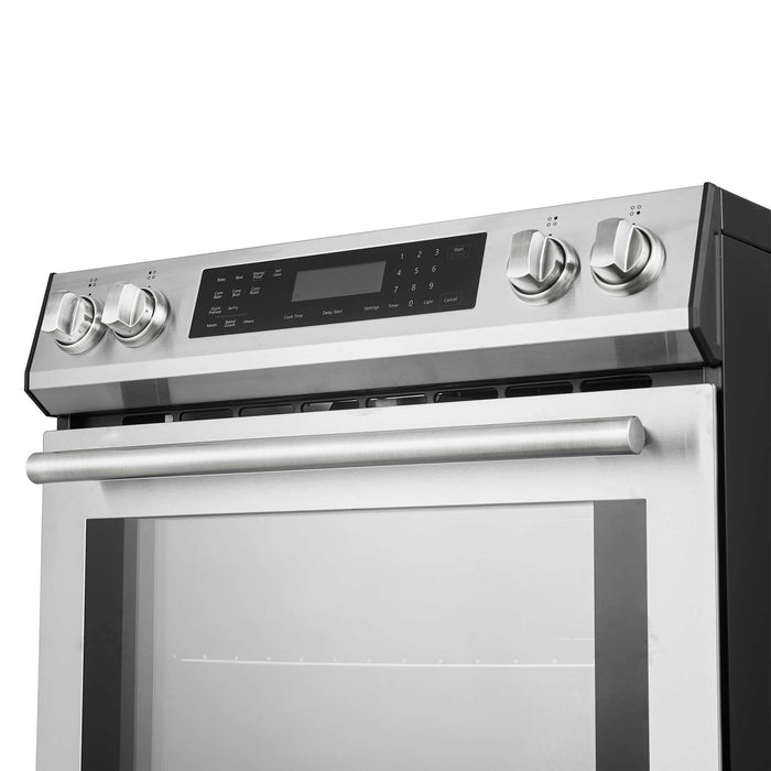 Forno Donatello 30-Inch Stainless Steel Induction Range - Knobs Close-Up
