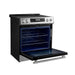 Forno Donatello 30-Inch Stainless Steel Induction Range - Side Open
