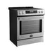 Forno Donatello 30-Inch Stainless Steel Induction Range - Side View