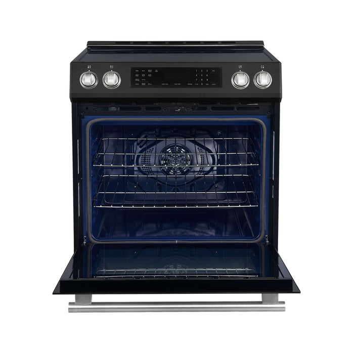 Forno Donatello 30-Inch Black Induction Range - Front Open