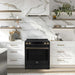 Forno Donatello 30-Inch Black Induction Range - Kitchen Lifestyle