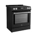 Forno Donatello 30-Inch Black Induction Range - Side View