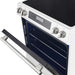 Forno Donatello 30-Inch White Induction Range - Door Ajar