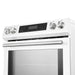 Forno Donatello 30-Inch White Induction Range - Knobs Close-Up