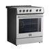 Forno Leonardo Espresso 30-Inch Stainless Steel Induction Range - Angle Close