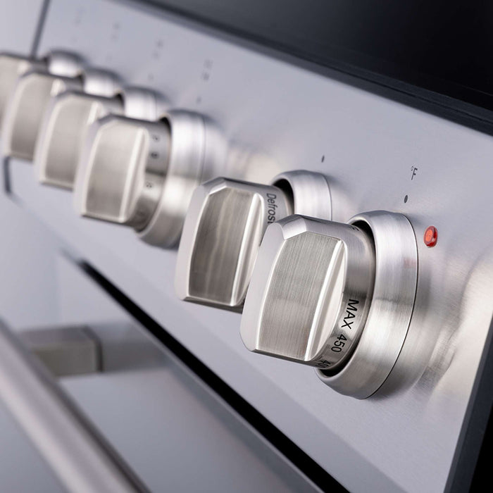 Forno Leonardo Espresso 30-Inch Stainless Steel Induction Range - Knob Close-Up