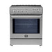 Forno Leonardo Espresso 30-Inch Stainless Steel Induction Range - Front Close