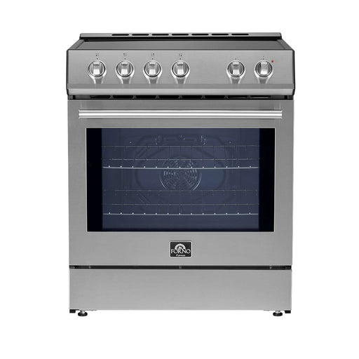 Forno Leonardo Espresso 30-Inch Stainless Steel Induction Range - Front Detail