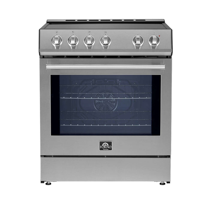 Forno Leonardo Espresso 30-Inch Stainless Steel Induction Range - Front Detail