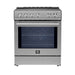 Forno Leonardo Espresso 30-Inch Stainless Steel Induction Range - Front Detail