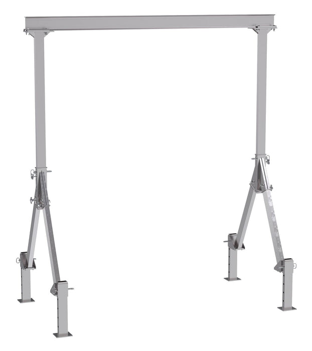 Vestil FHA-2-10-10-ALO Aluminum Fixed Height Gantry Crane With Adjustable Leveling Option 10ft. X 10 ft. 2,000 lb. Capacity S