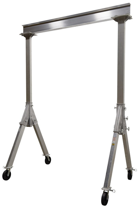 Vestil FHA-2-10-10 aluminum fixed gantry crane with glass filled nylon locking - view 2