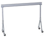 Vestil FHA-4-15-10 Aluminum Fixed Gantry Crane with Phenolic Locking Casters 15 ft. x 10 ft. 4,000 lb. Capacity Silver