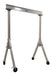 Vestil FHA-4-8-10 Aluminum Fixed Gantry Crane with Phenolic Locking Casters 8 ft. x 10 ft. 4,000 lb. Capacity Silver