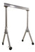 Vestil FHA-6-12-10 Aluminum Fixed Gantry Crane with Phenolic Locking Casters 12 ft. x 10 ft. 6,000 lb. Capacity Silver