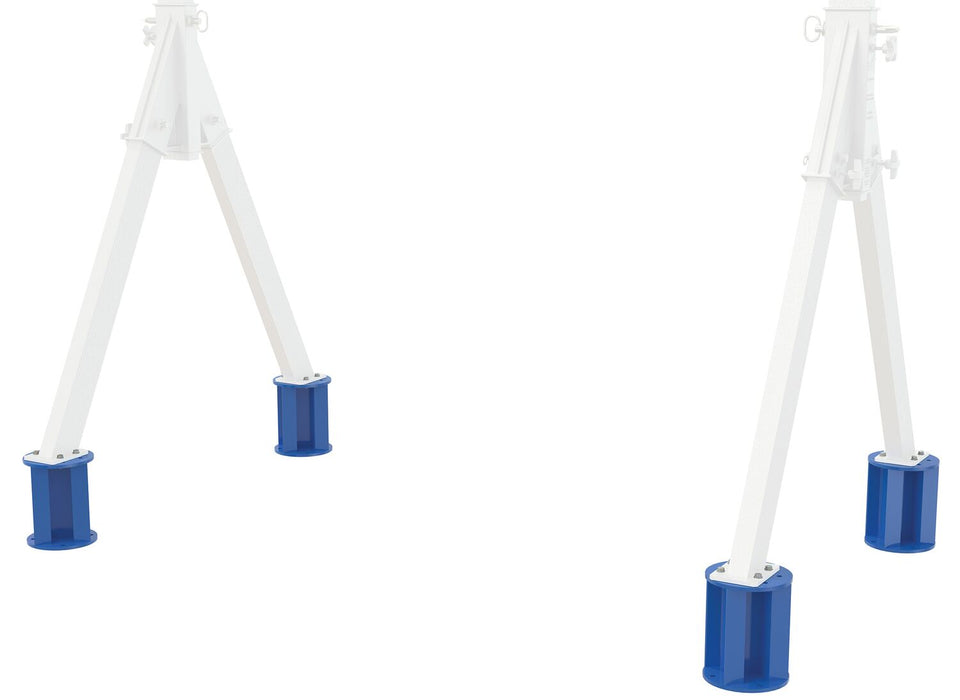 Vestil FHA-STLO-RF steel field installed stationary legs for fixed height aluminum - view 4