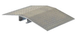 Vestil FHCR-48-36-4-4H Fabricated Aluminum Hose and Cable Crossovers 48 in. x 36 in. 2,000 lb. Capacity Silver