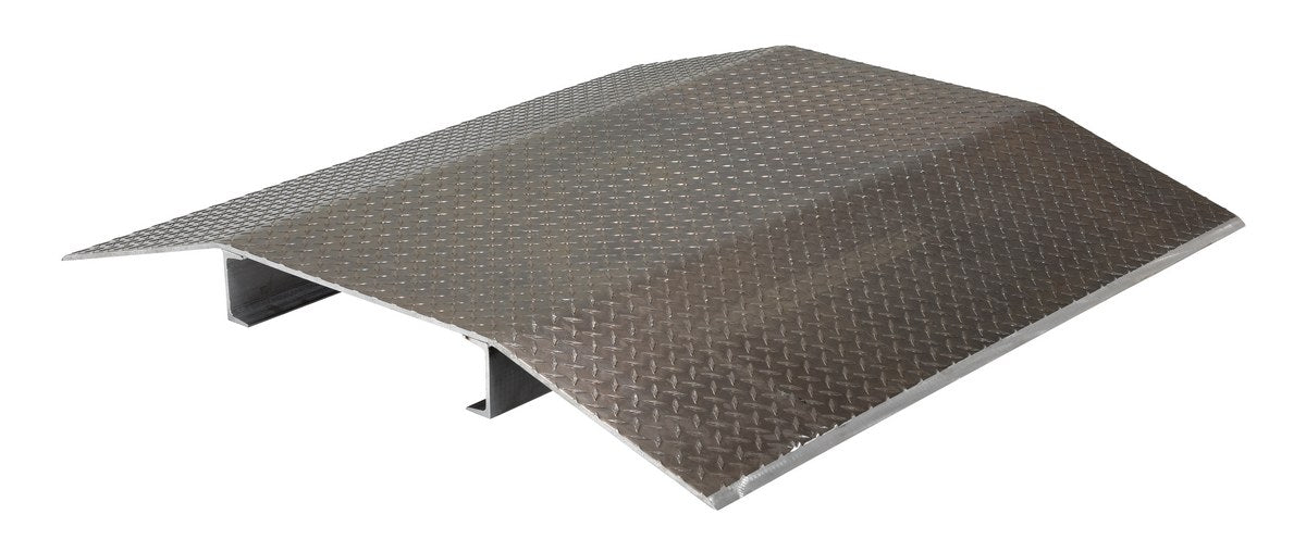 Vestil FHCR-48-48-16-4H Fabricated Aluminum Hose and Cable Crossovers 48 in. x 48 in. 2,000 lb. Capacity Silver