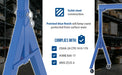 Vestil FHS-4-15-VG steel fixed gantry crane with v-groove ductile steel casters feature overview 3