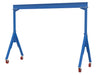 Vestil FHS-6-15-VG Steel Fixed Gantry Crane with V-Groove Ductile Steel Casters 15 ft. 6,000 lb. Capacity Blue