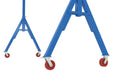 Vestil FHS-6-20-VG steel fixed gantry crane with v-groove ductile steel casters - view 2