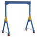 Vestil FHSN-10-10 Steel Knockdown Fixed Gantry Crane with Ductile Steel Casters 10 ft. 10,000 lb. Capacity Blue
