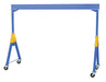 Vestil FHSN-8-15-TLC Steel Knockdown Fixed Gantry Crane with Total Locking Phenolic Casters 15 ft. 8,000 lb. Capacity Blue
