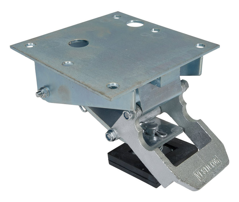 Vestil FL-LK-LP Steel Low Profile Floor Lock 3-3/4 in. to 4-9/16 in. Height Silver