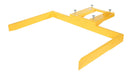 Vestil FLDM-2-72 Steel Front Load Dumpster Mover 72" Wide 2,000 lb. Capacity Yellow
