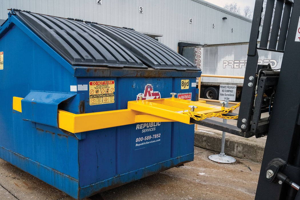 Vestil FLDM-2-72 steel front load dumpster mover - view 9