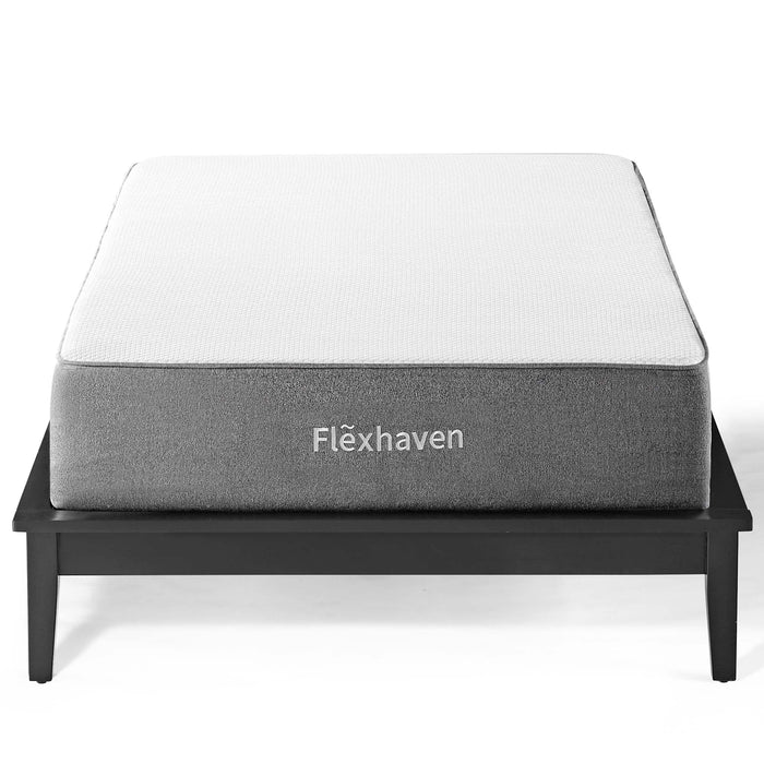 Modway Flexhaven Memory Mattress Bedroom Furniture in White - Side View