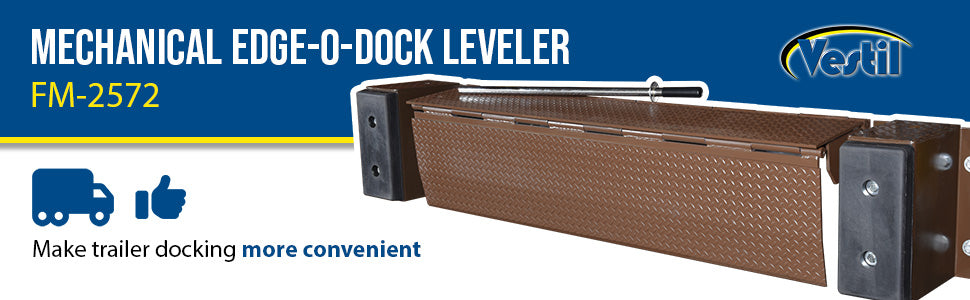 Vestil FM-2572 steel mechanical edge-o-dock leveler feature overview 1