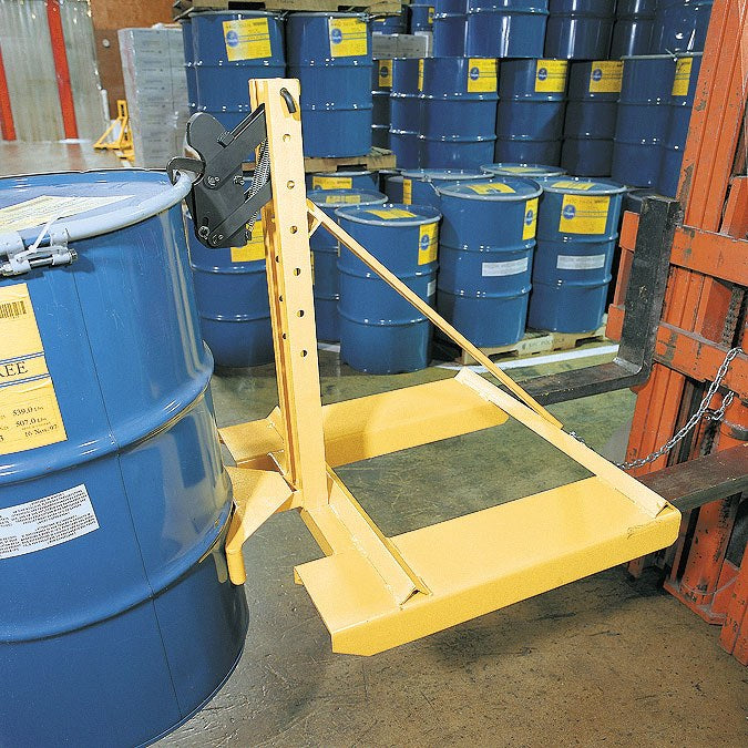 Vestil FMDL-850 steel fork mounted drum lifter - alternate view