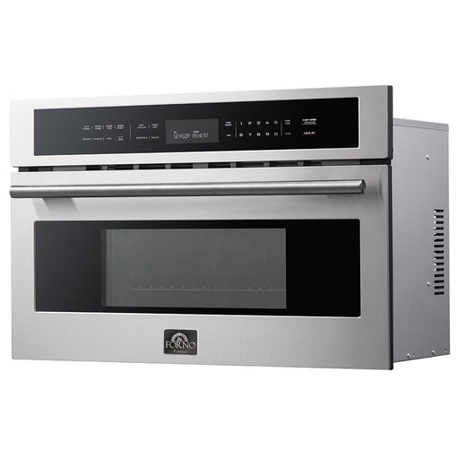 Forno Oliena 30-Inch Built-In 1.6 Cu. Ft. Compact Oven in Stainless Steel with Stainless Steel Trim (FMWDR3093-30) FORNO