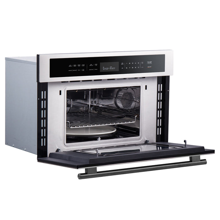 Forno Oliena 30-Inch Built-In 1.6 Cu. Ft. Compact Oven in Stainless Steel with Stainless Steel Trim (FMWDR3093-30) FORNO