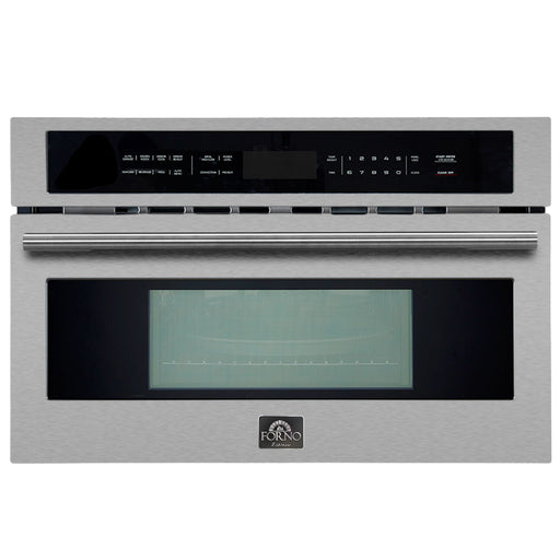 Forno Oliena 30-Inch Built-In 1.6 Cu. Ft. Compact Oven in Stainless Steel with Stainless Steel Trim (FMWDR3093-30) FORNO